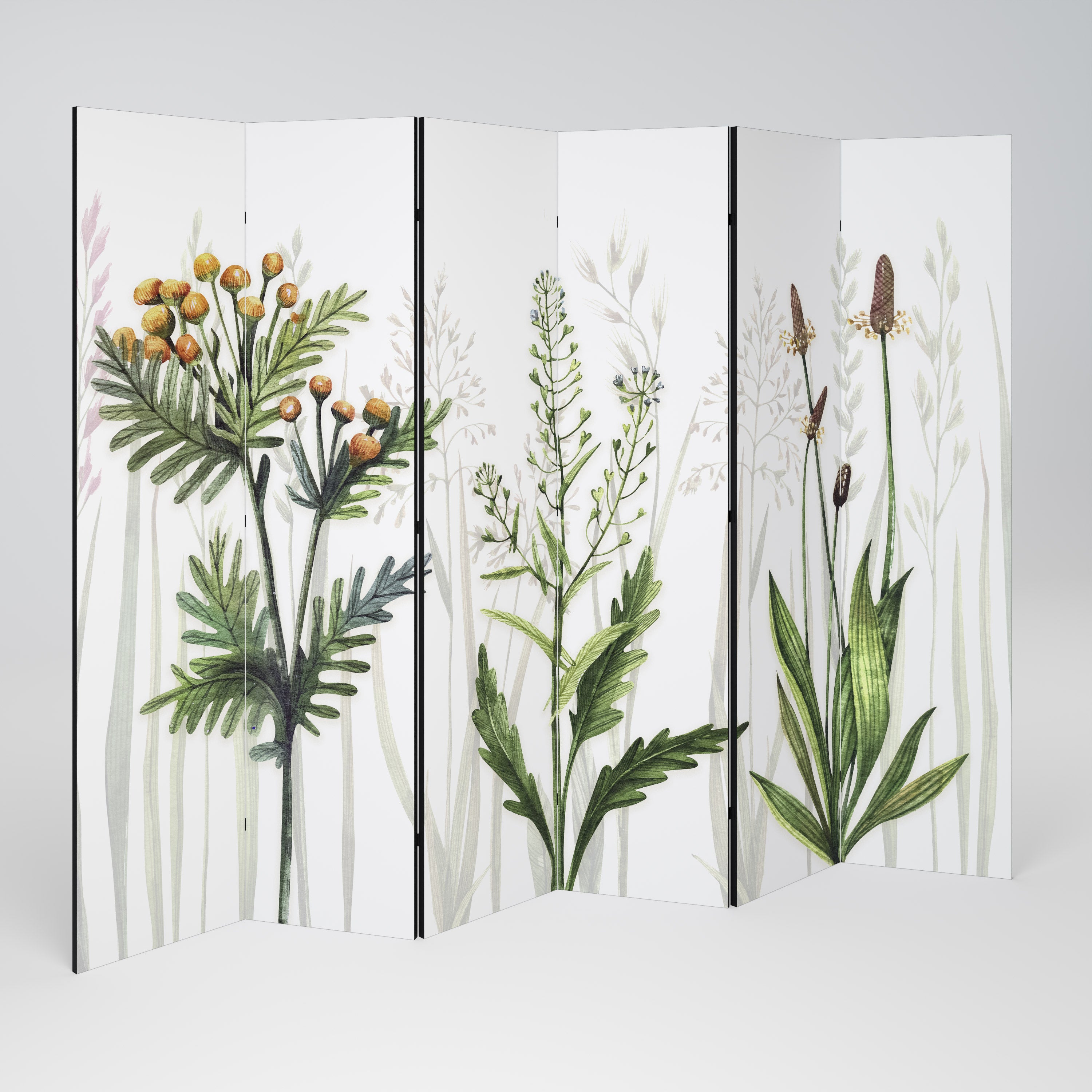 HERBAL DREAM Decorative 6-Panel Room Divider