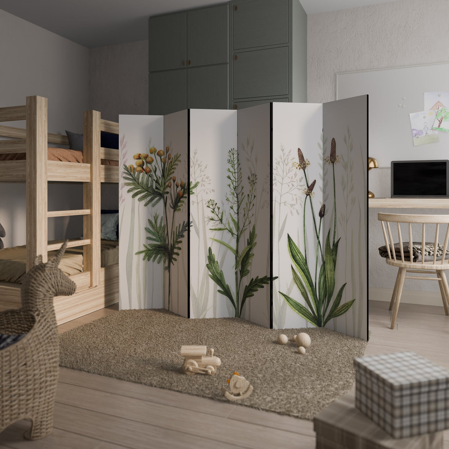 HERBAL DREAM 6-Panel Room Divider
