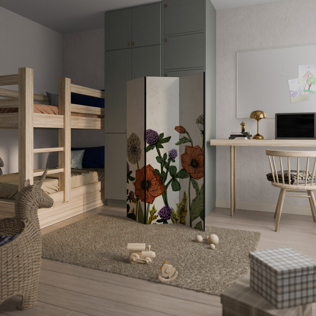 SPROUT ELEGANCE Biombo de 3 paneles