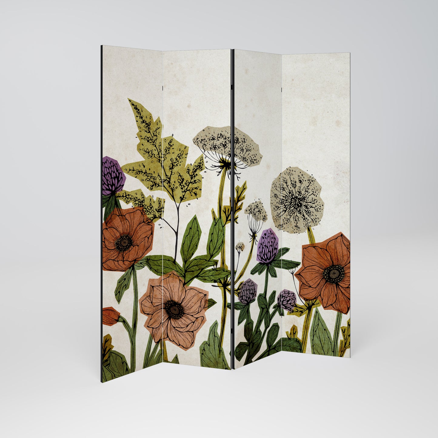 SPROUT ELEGANCE Biombo de 4 paneles