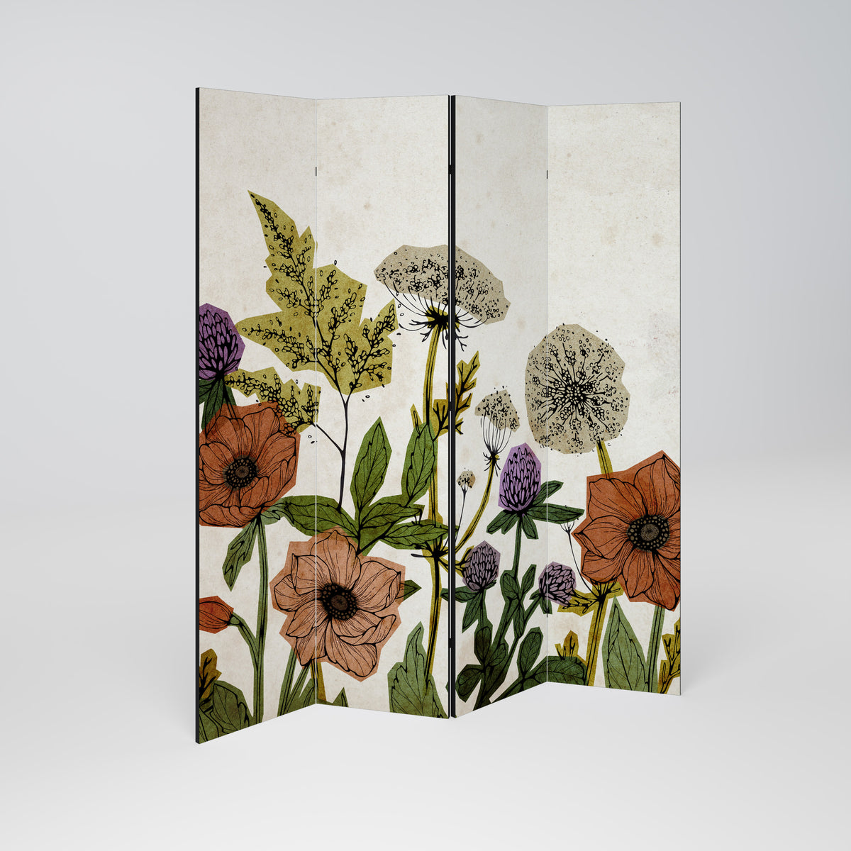 SPROUT ELEGANCE Biombo de 4 paneles