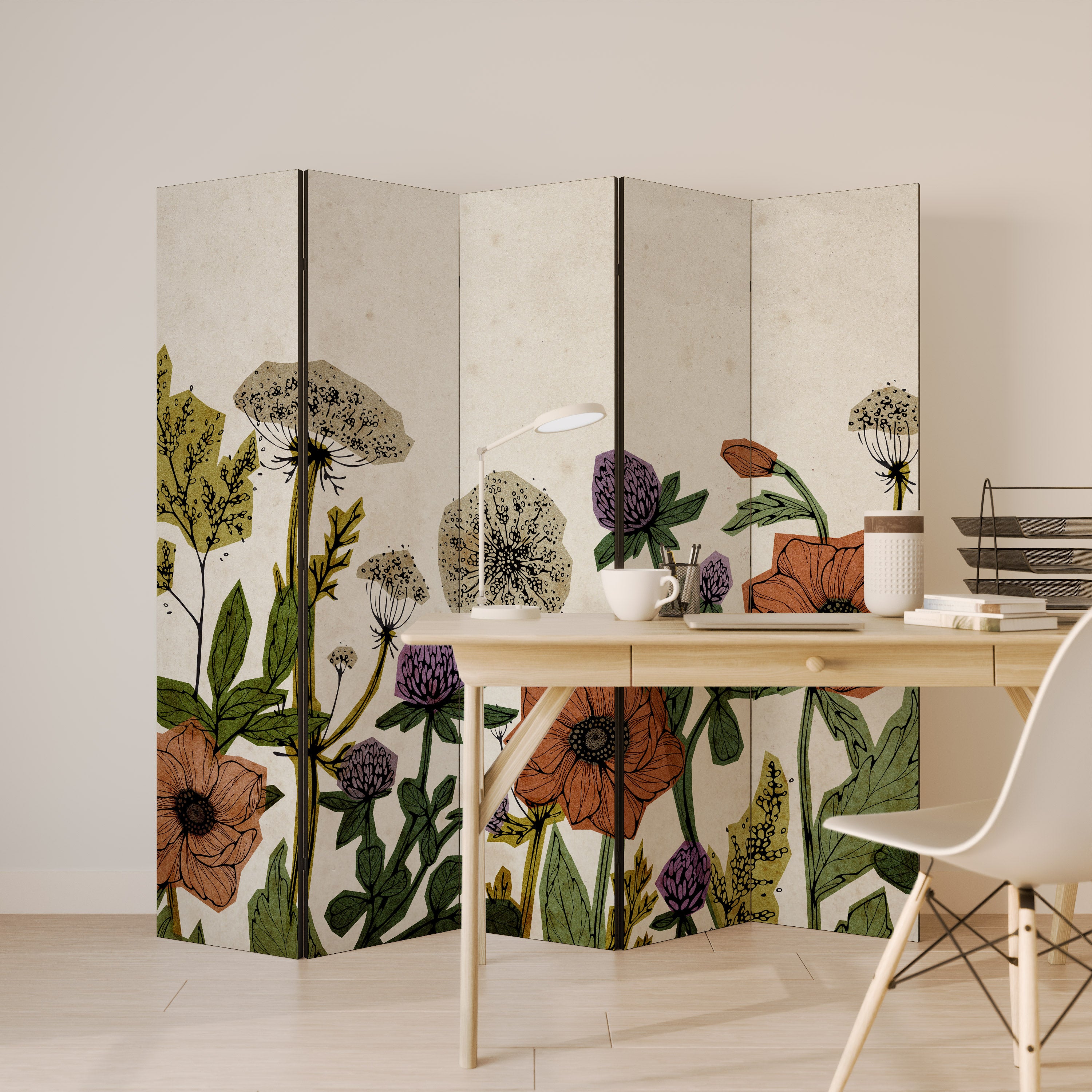 SPROUT ELEGANCE Decorative 5-Panel Room Divider