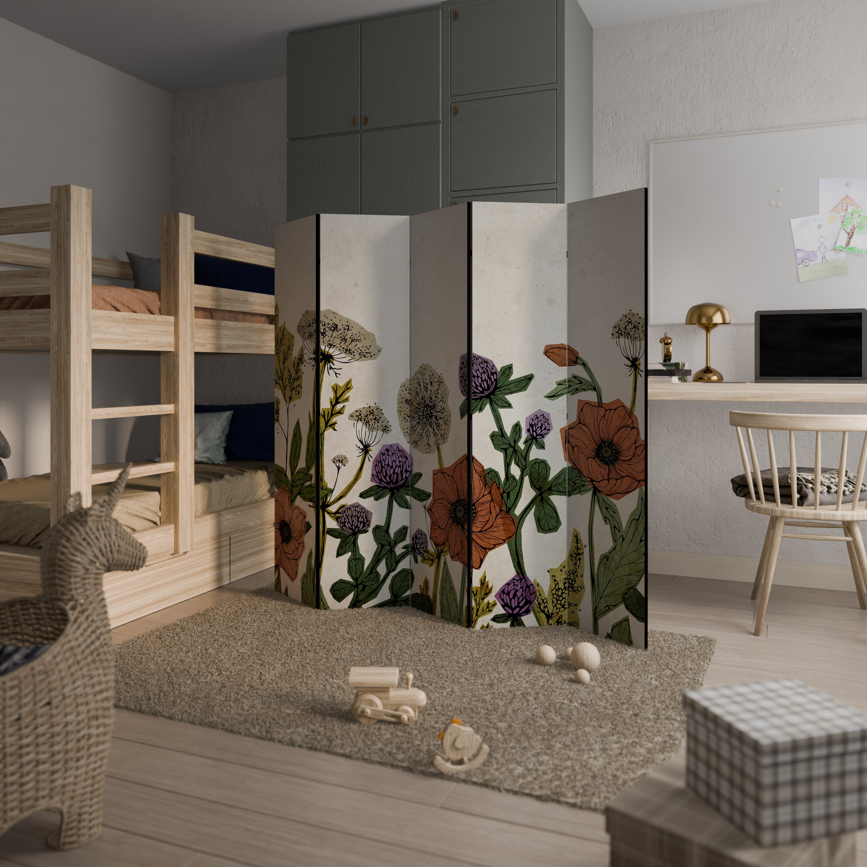 SPROUT ELEGANCE Decorative 5-Panel Room Divider
