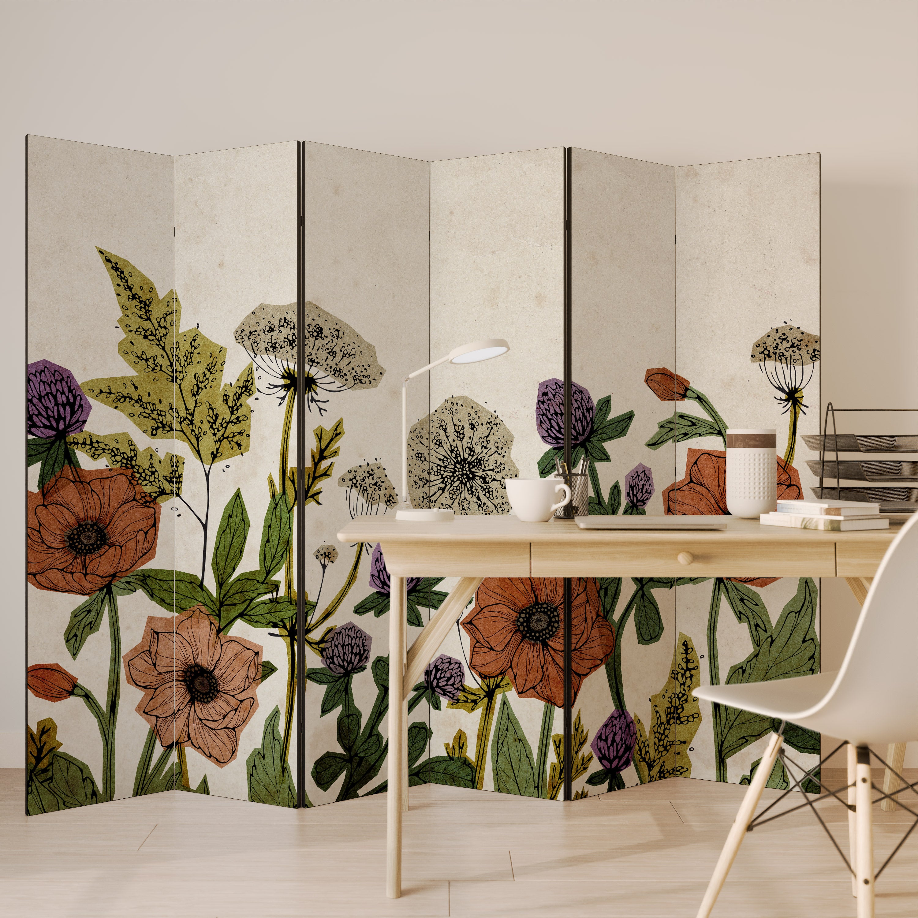 SPROUT ELEGANCE Decorative 6-Panel Room Divider