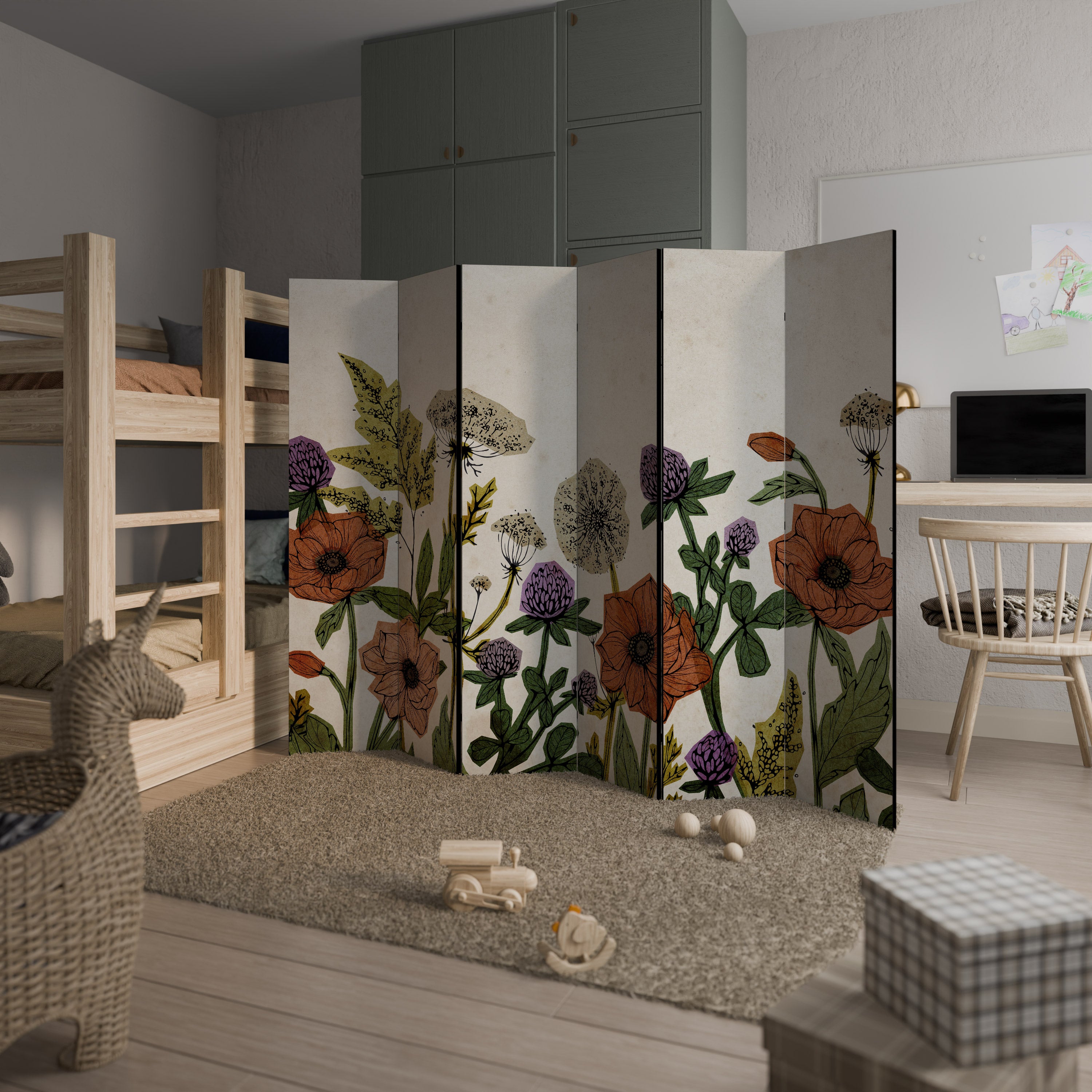 SPROUT ELEGANCE Decorative 6-Panel Room Divider
