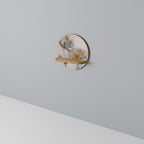 SOFTEN POPPY Estante Redondo Decorativo en Efecto Roble