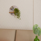 SOFTEN POPPY Estante Redondo Decorativo en Efecto Roble