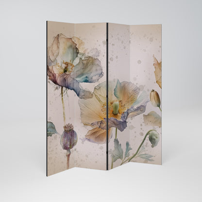 SOFTEN POPPY 4-Panel Room Divider