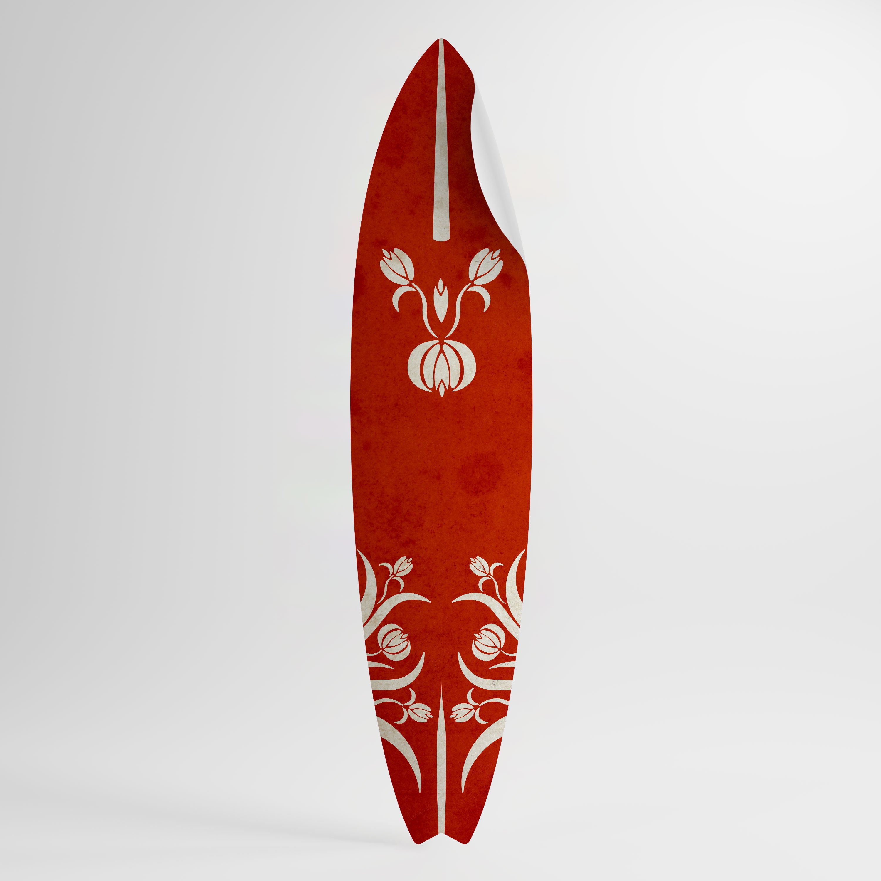 FLOWERY ORNATE Peel and Stick Surfboard Sticker