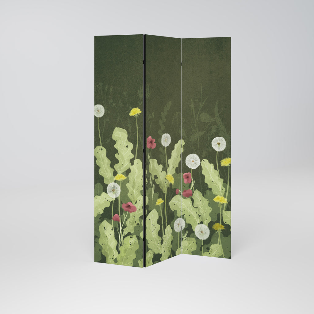 DANDELION AMUSE Biombo de 3 paneles