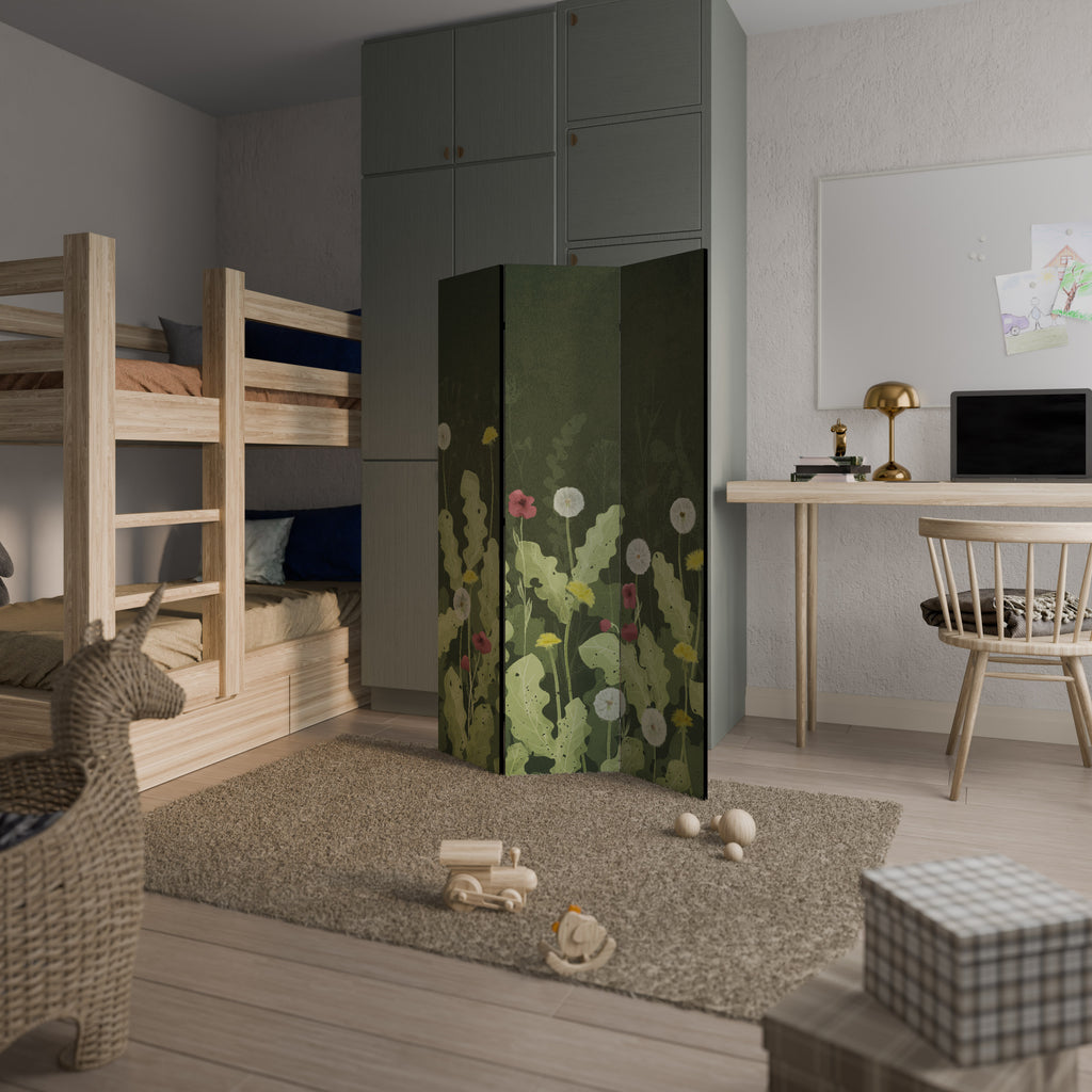 DANDELION AMUSE Decorative 3-Panel Room Divider
