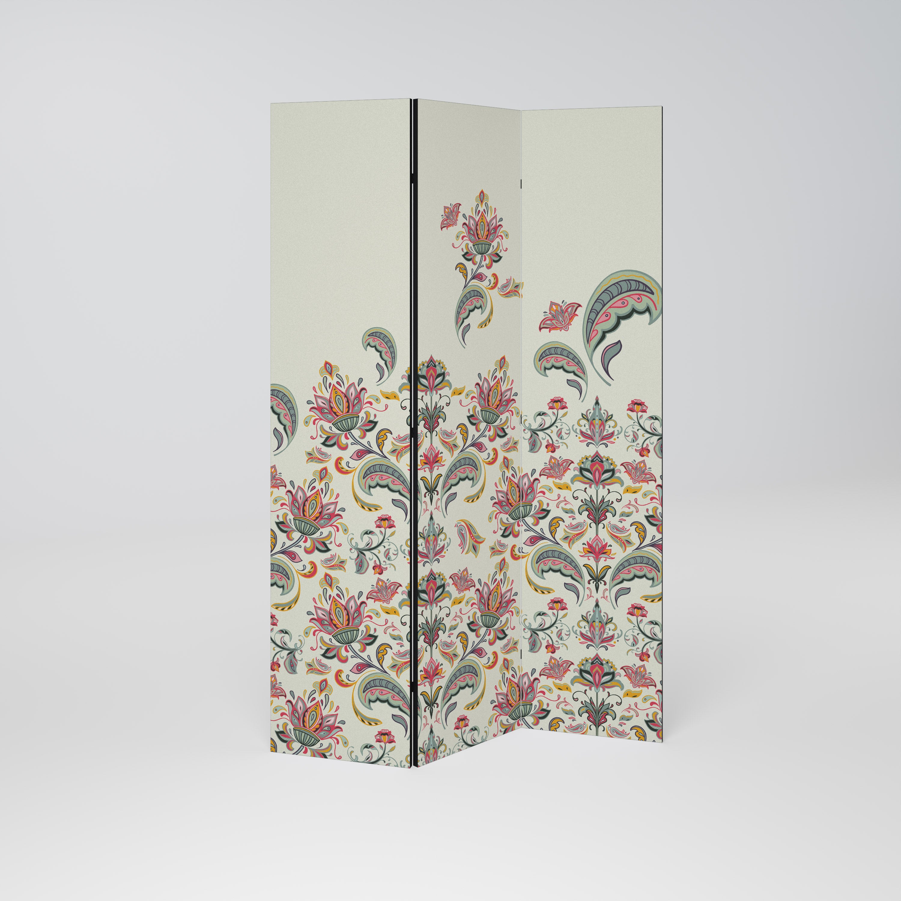 ORGANIC FOLKLORE Decorative 3-Panel Room Divider