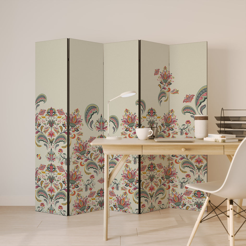 ORGANIC FOLKLORE Biombo de 5 paneles