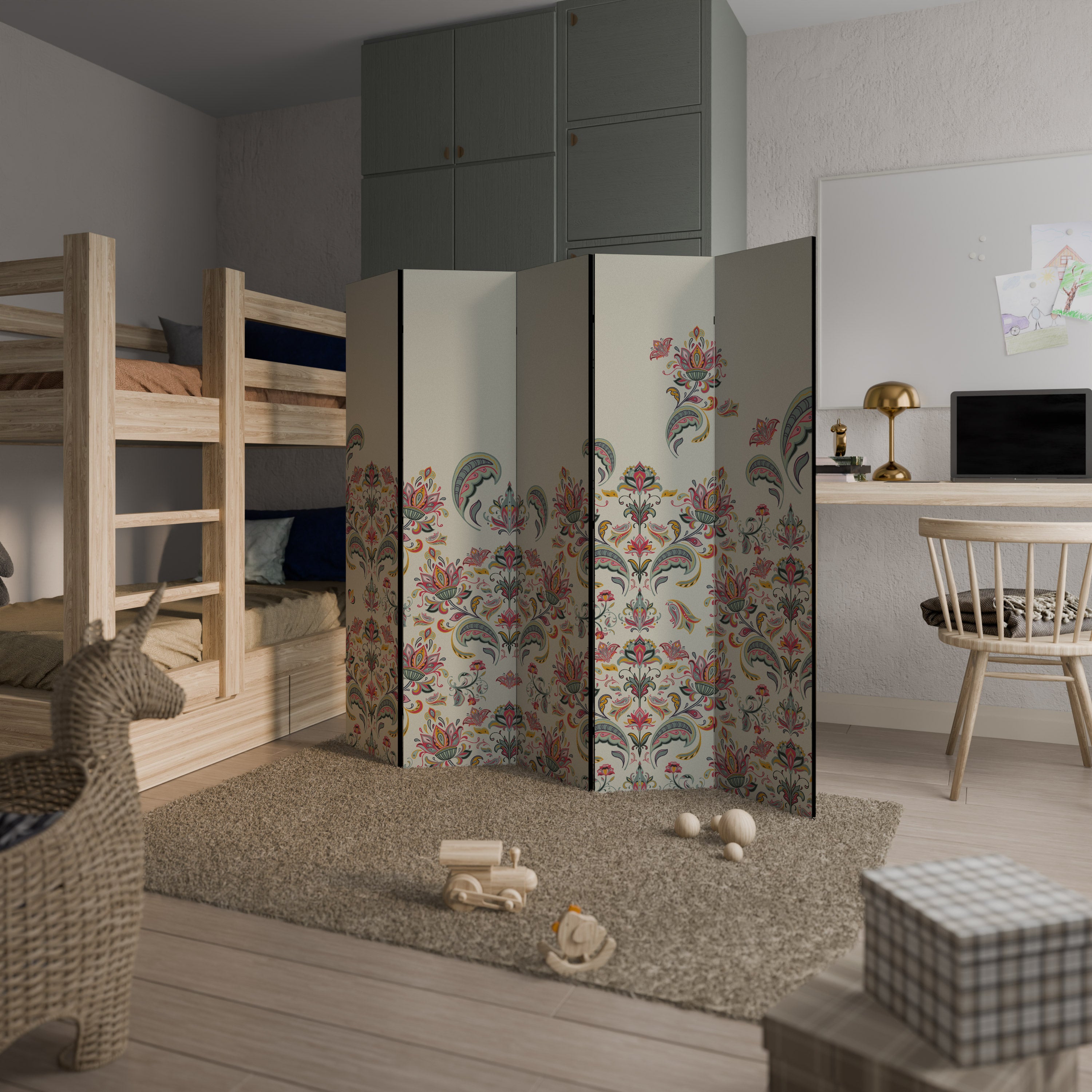 ORGANIC FOLKLORE 5-Panel Room Divider