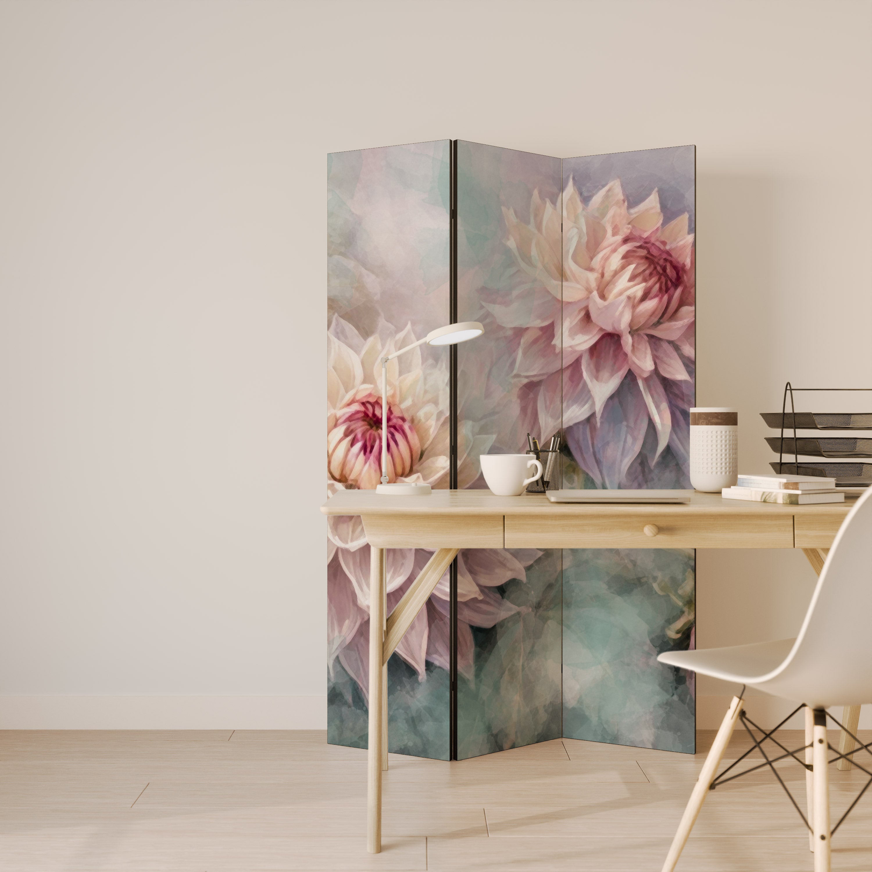 LUMINOUS GARDEN Decorative 3-Panel Room Divider