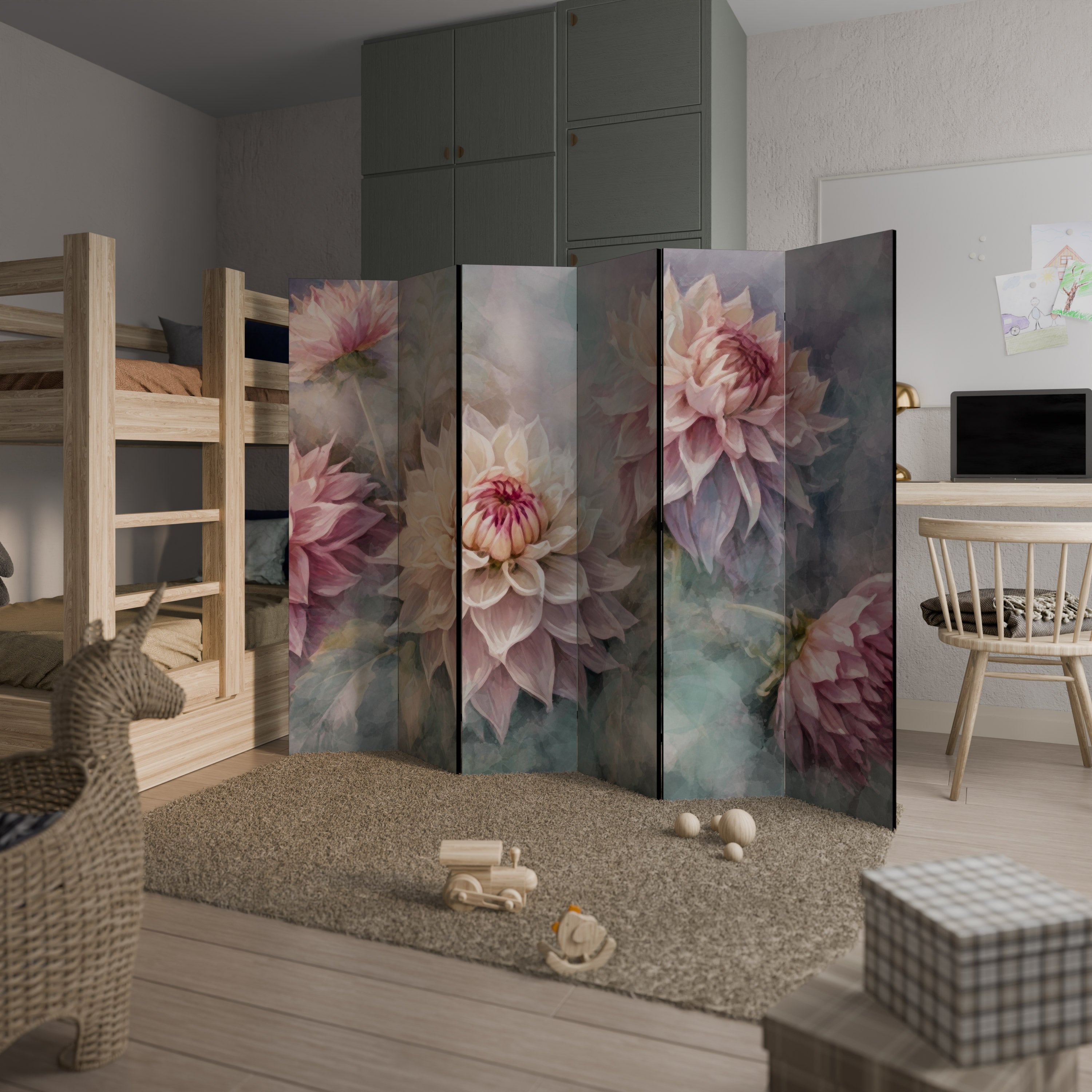 LUMINOUS GARDEN Decorative 6-Panel Room Divider