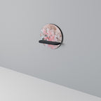 CHERRY BLOSSOM Estante Redondo Decorativo en Acabado Negro