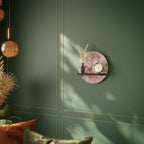 CHERRY BLOSSOM Estante Redondo Decorativo en Acabado Negro