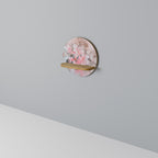 CHERRY BLOSSOM Estante Redondo Decorativo en Efecto Roble