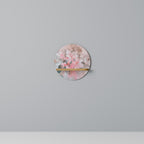 CHERRY BLOSSOM Estante Redondo Decorativo en Efecto Roble