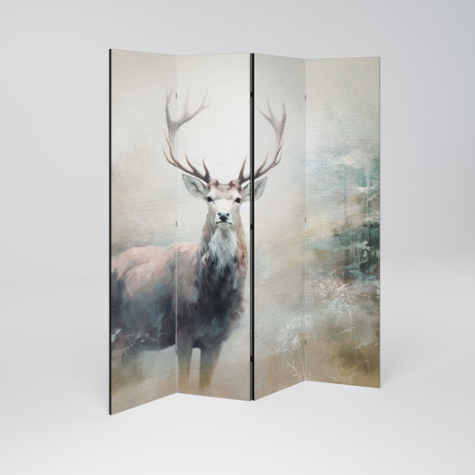 FOREST KING Biombo de 4 paneles