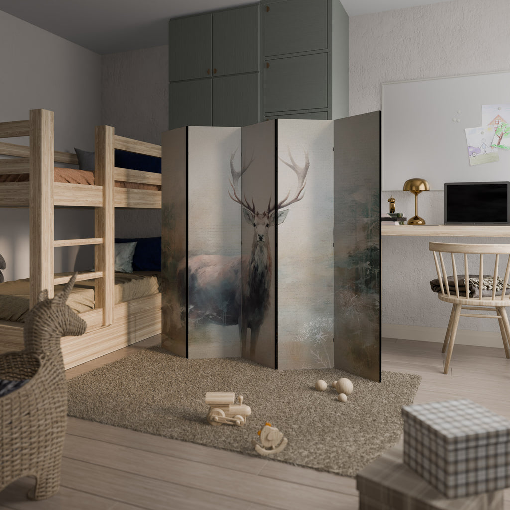 FOREST KING Decorative 5-Panel Room Divider