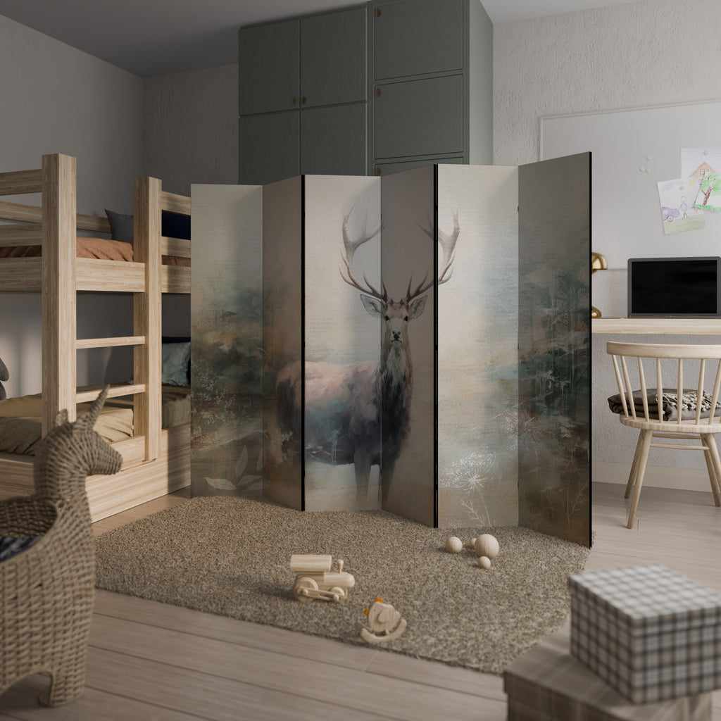 FOREST KING Decorative 6-Panel Room Divider