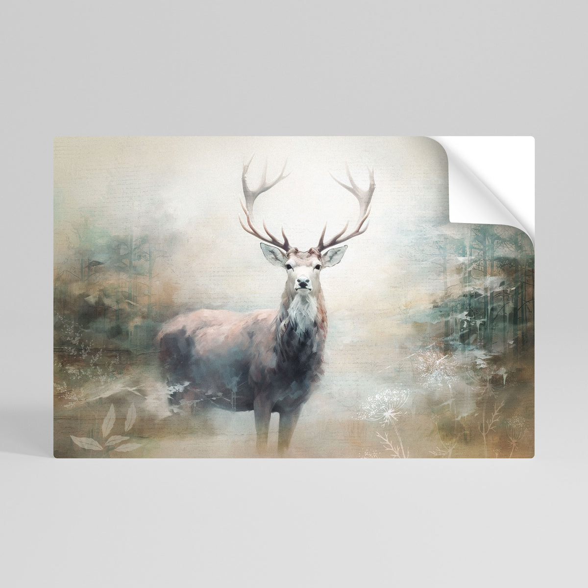 FOREST KING Póster adhesivo horizontal