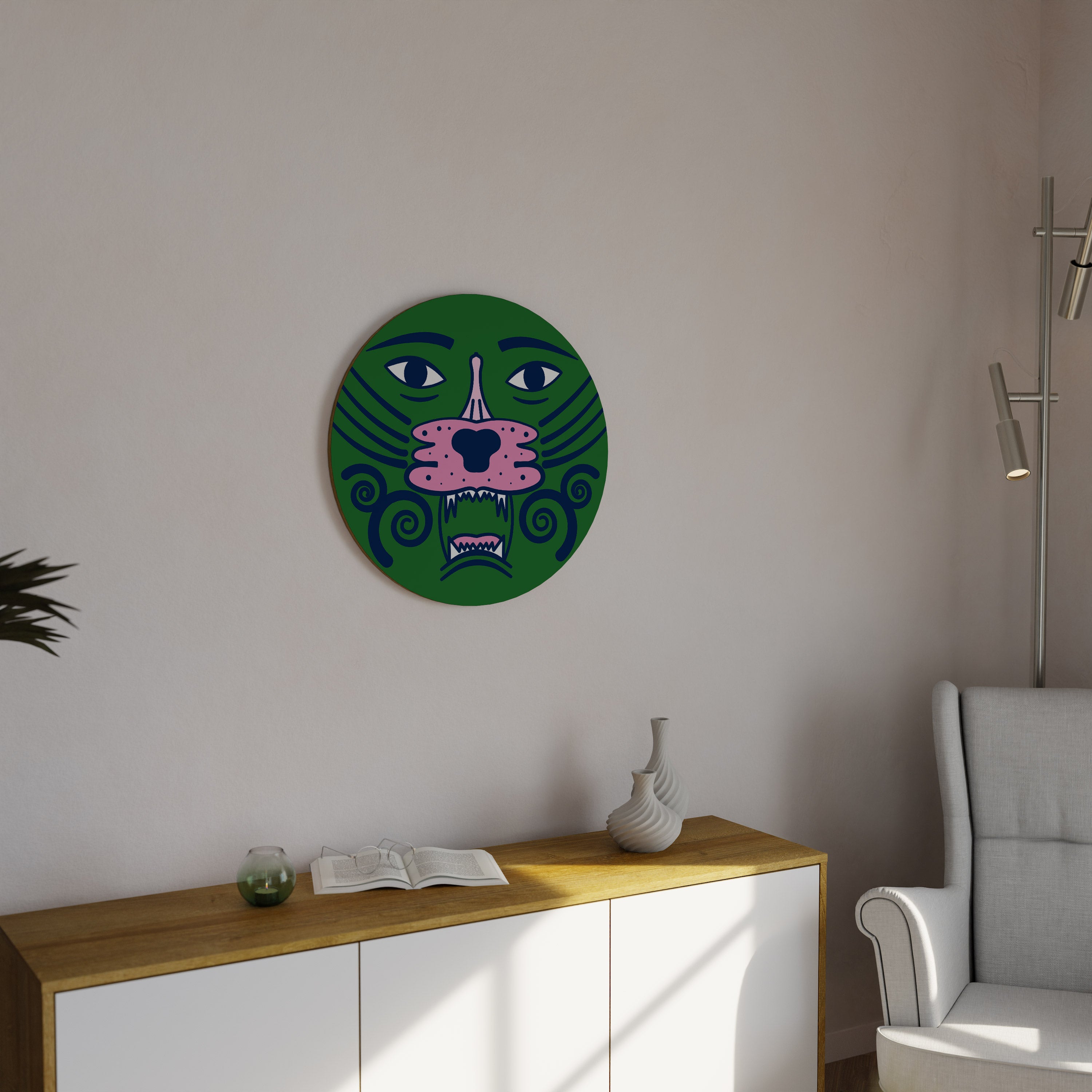 Arte de pared redondo STAY WILD
