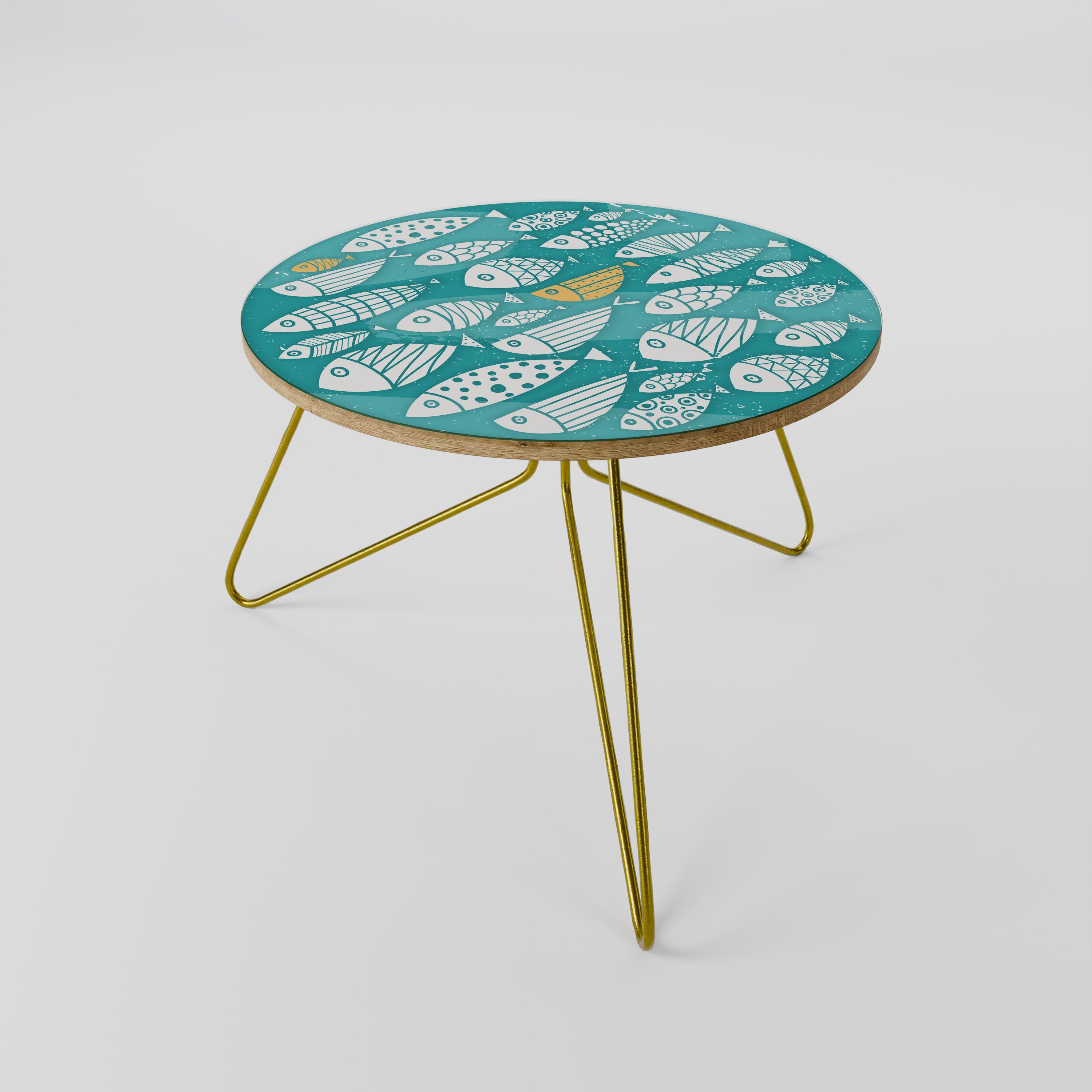 FISHY FOLK ART Coffee Table 60