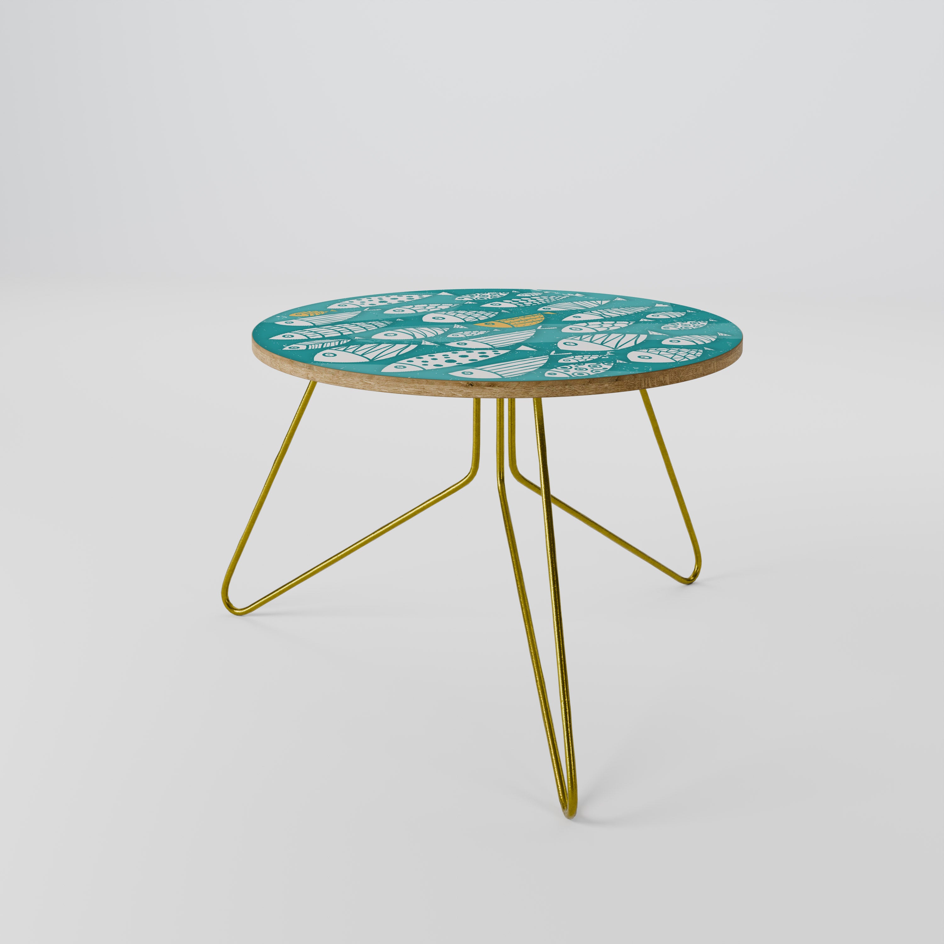 FISHY FOLK ART Coffee Table 60