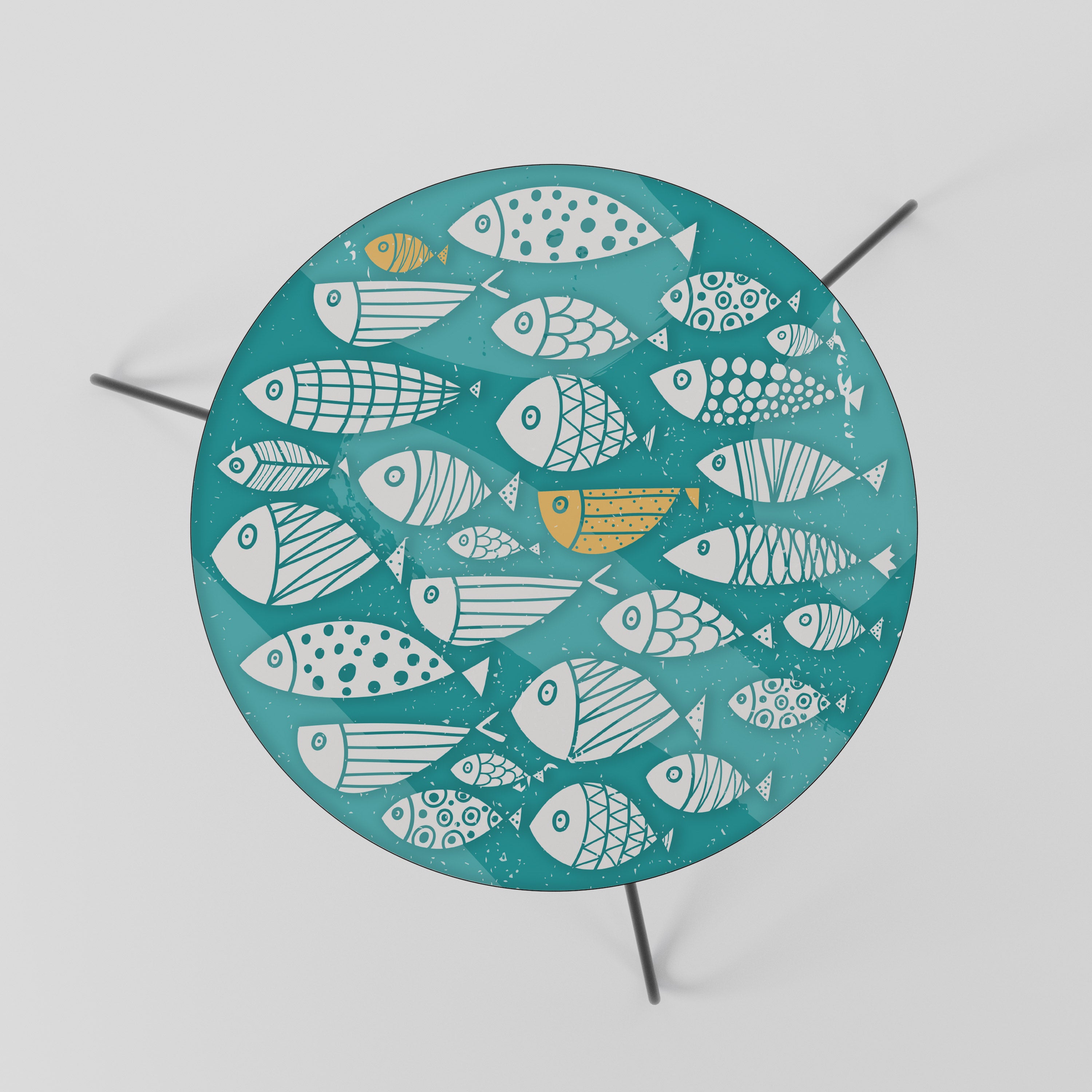 FISHY FOLK ART Coffee Table 60