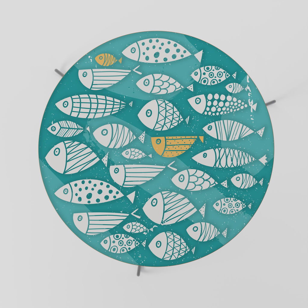 Mesa de centro FISHY FOLK ART 69