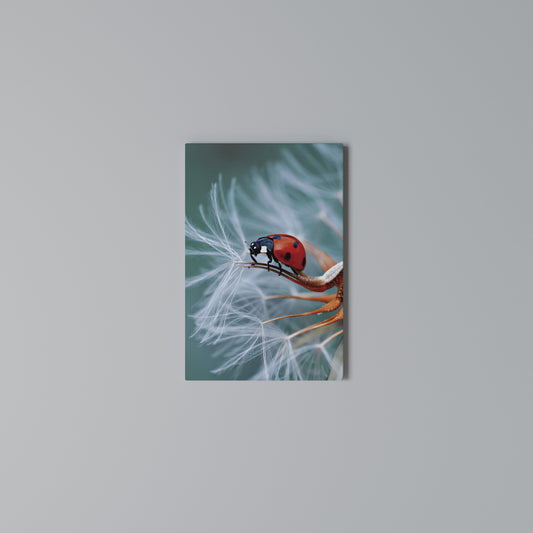LADYBUG BALANCE Cuadro en lienzo vertical