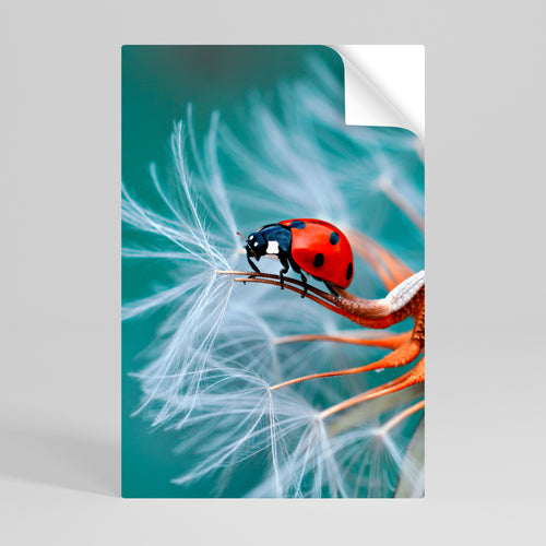 LADYBUG BALANCE Póster adhesivo vertical