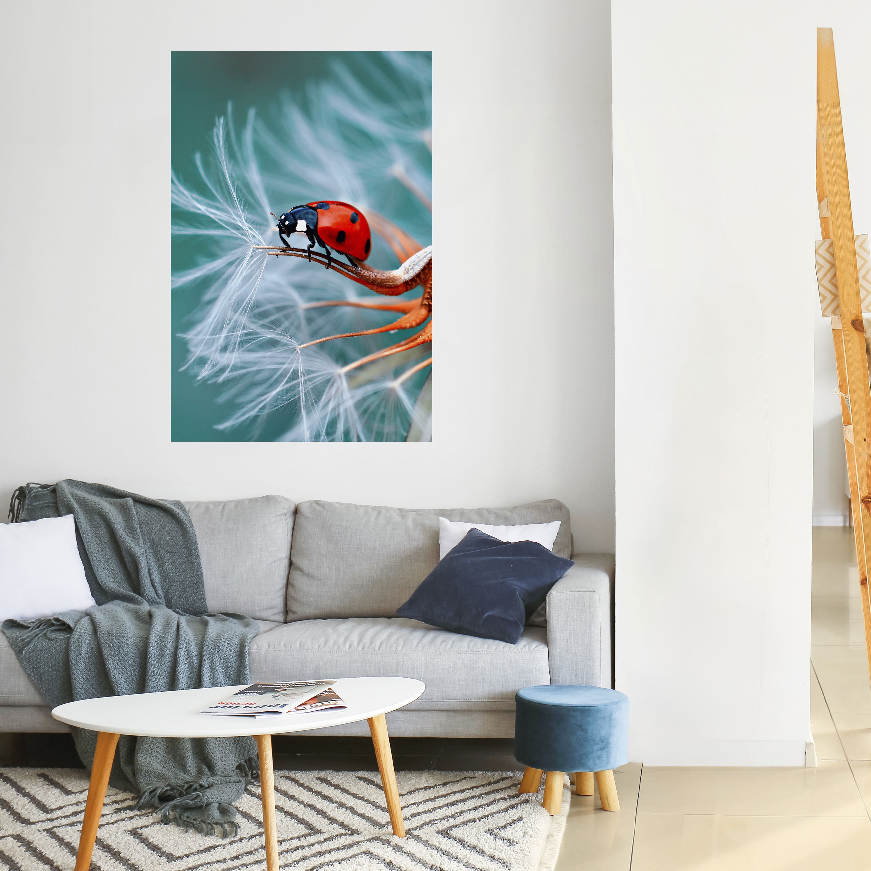 Póster vertical autoadhesivo LADYBUG BALANCE