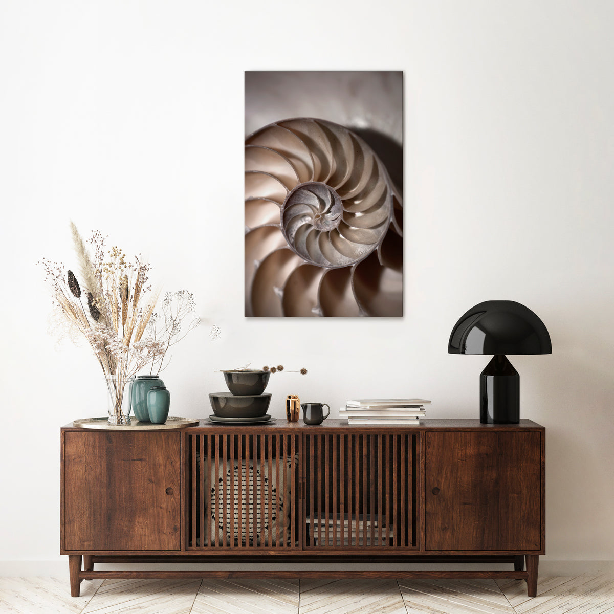 WHISPERS OF SHELLS Vertical Canvas Print