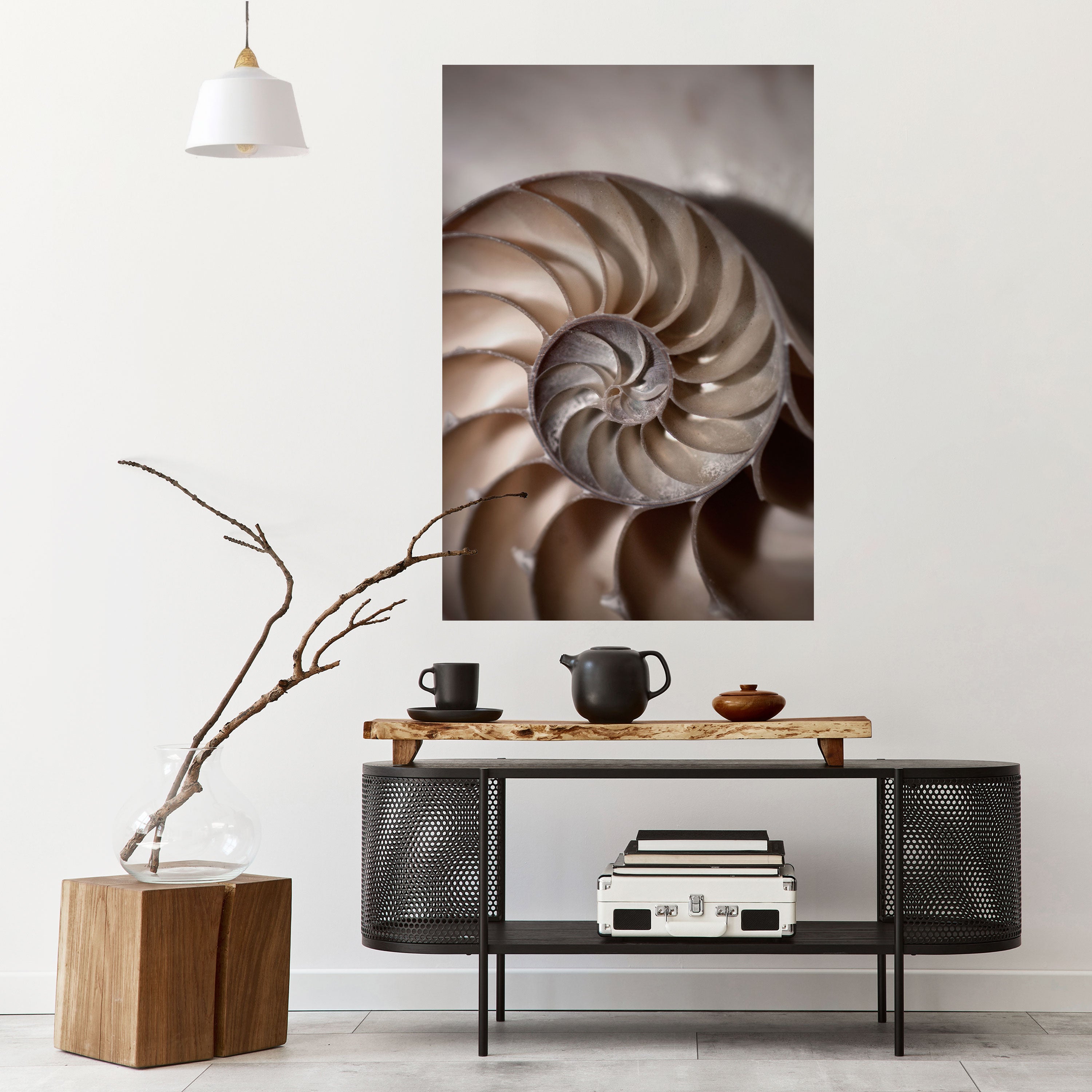 Susurros de conchas Póster vertical autoadhesivo