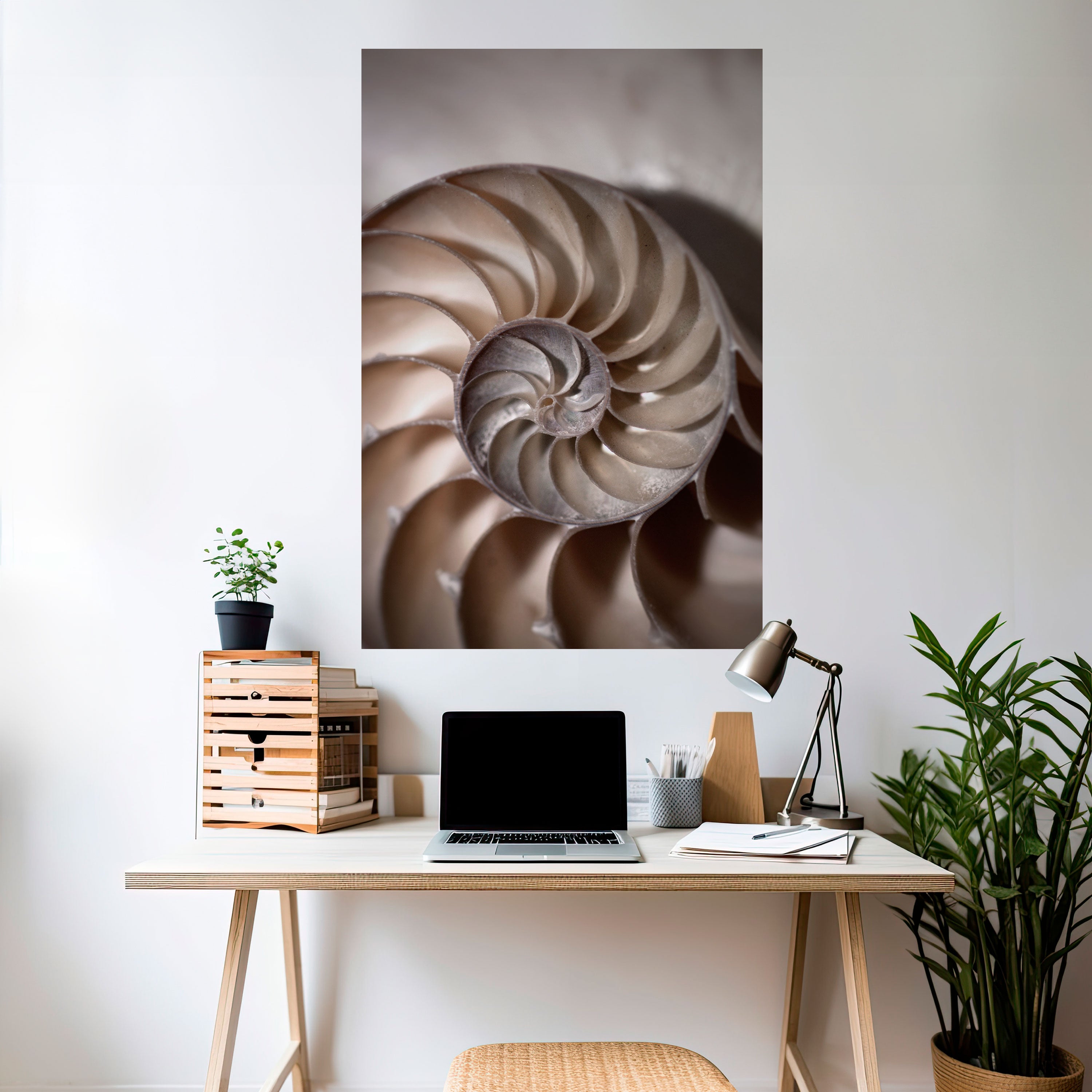 Susurros de conchas Póster vertical autoadhesivo