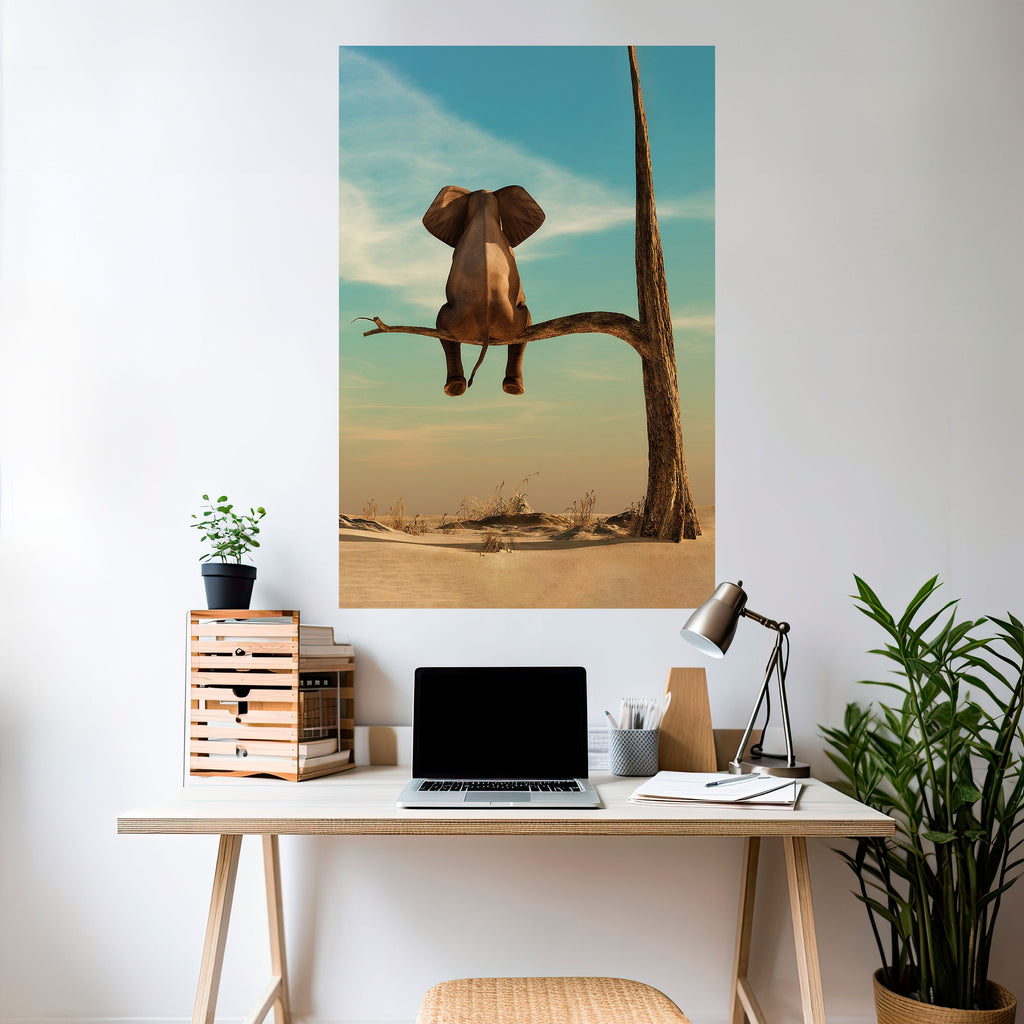 Atrévete a soñar Póster vertical autoadhesivo