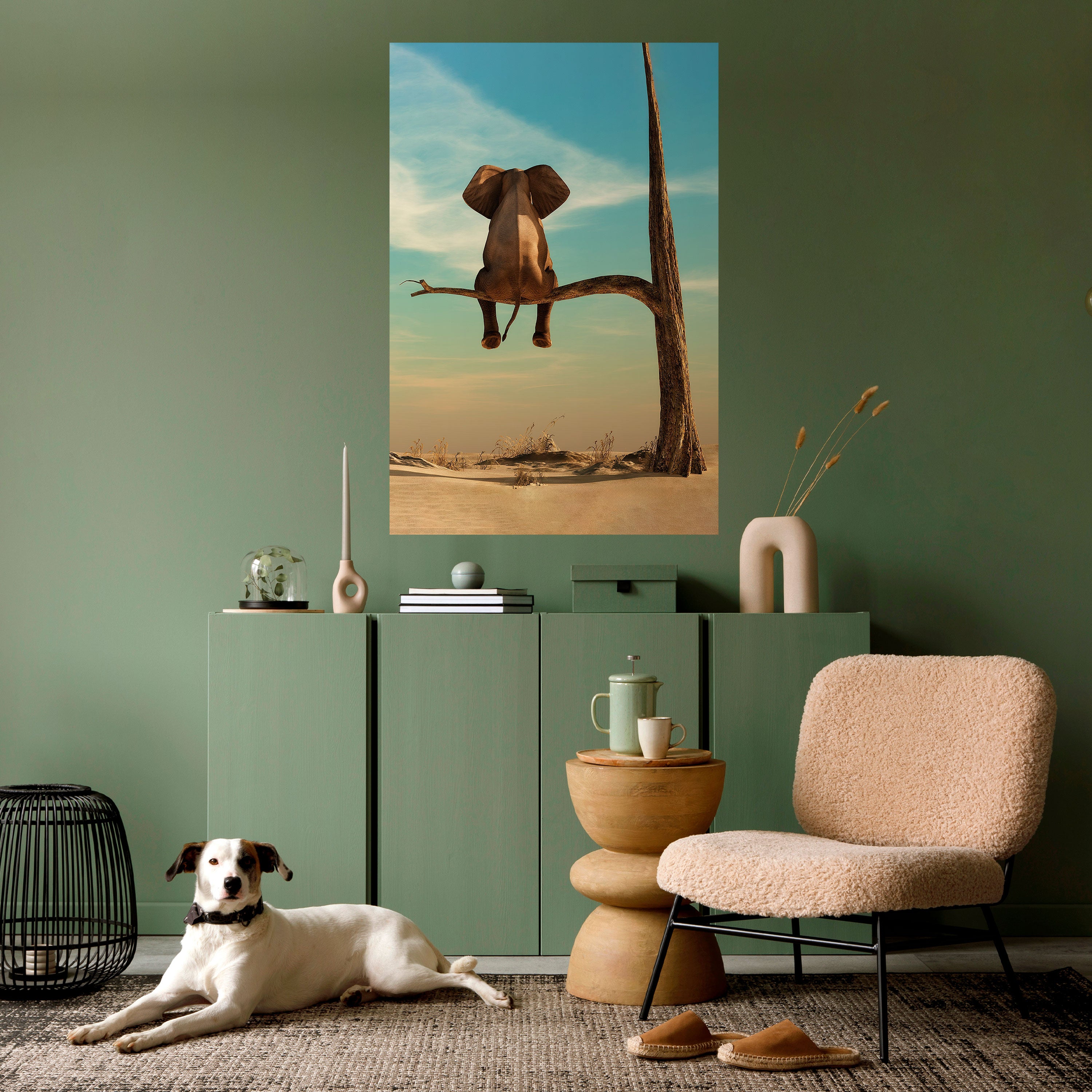 Atrévete a soñar Póster vertical autoadhesivo