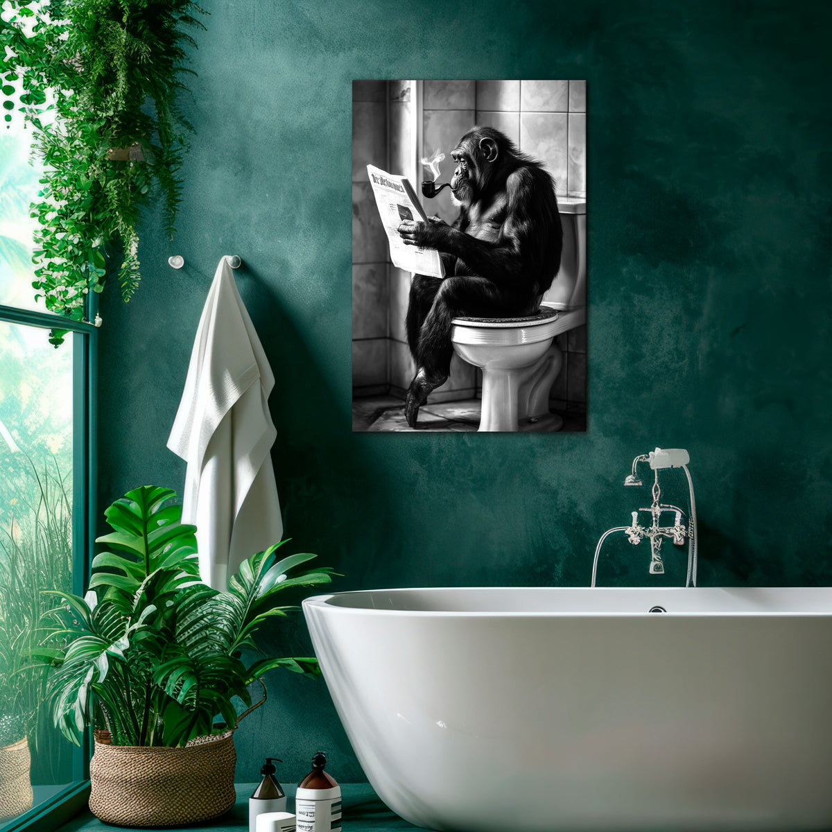 A MOMENT OF CALM Vertical Canvas Print