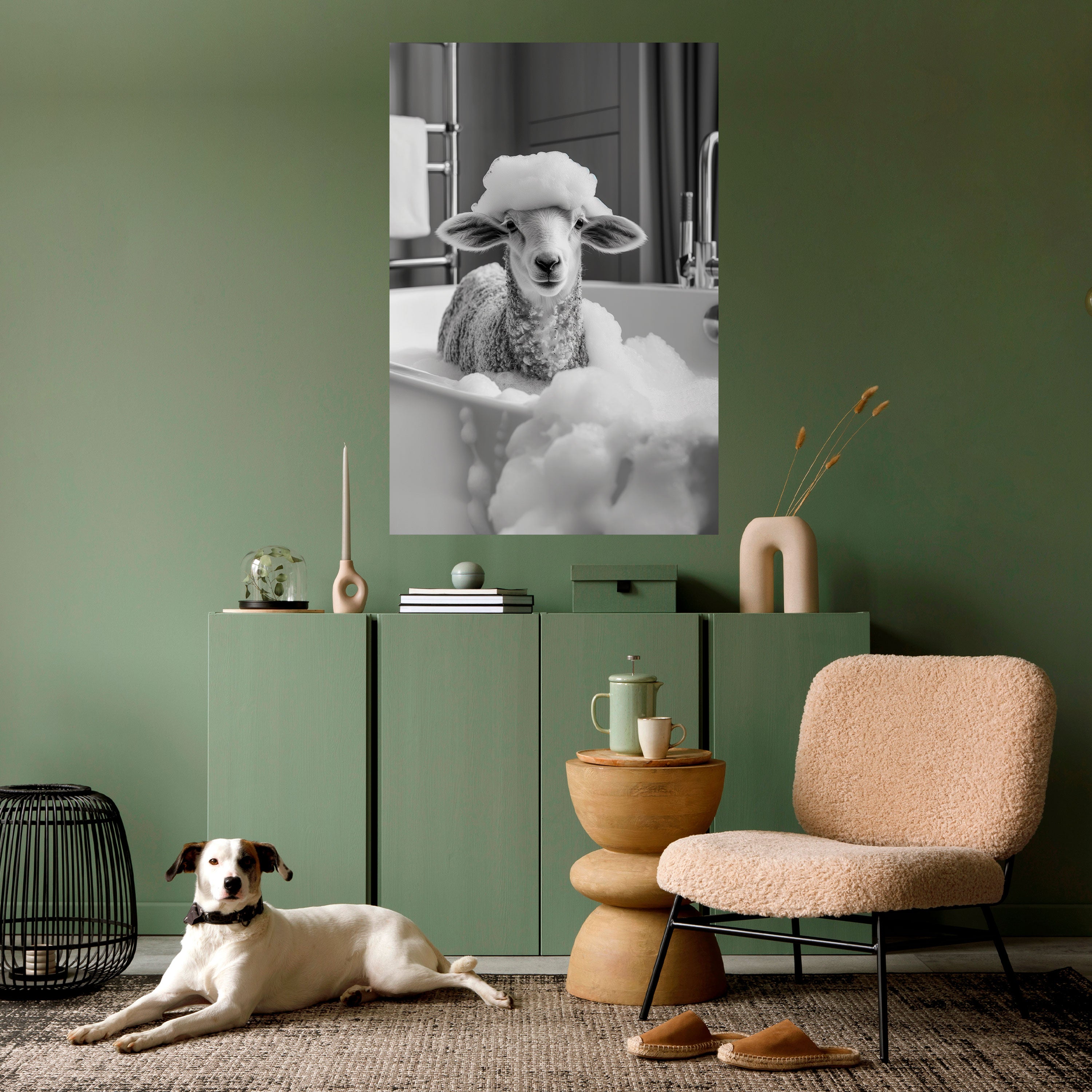 BUBBLE BATH BAA Peel and Stick Vertical Poster