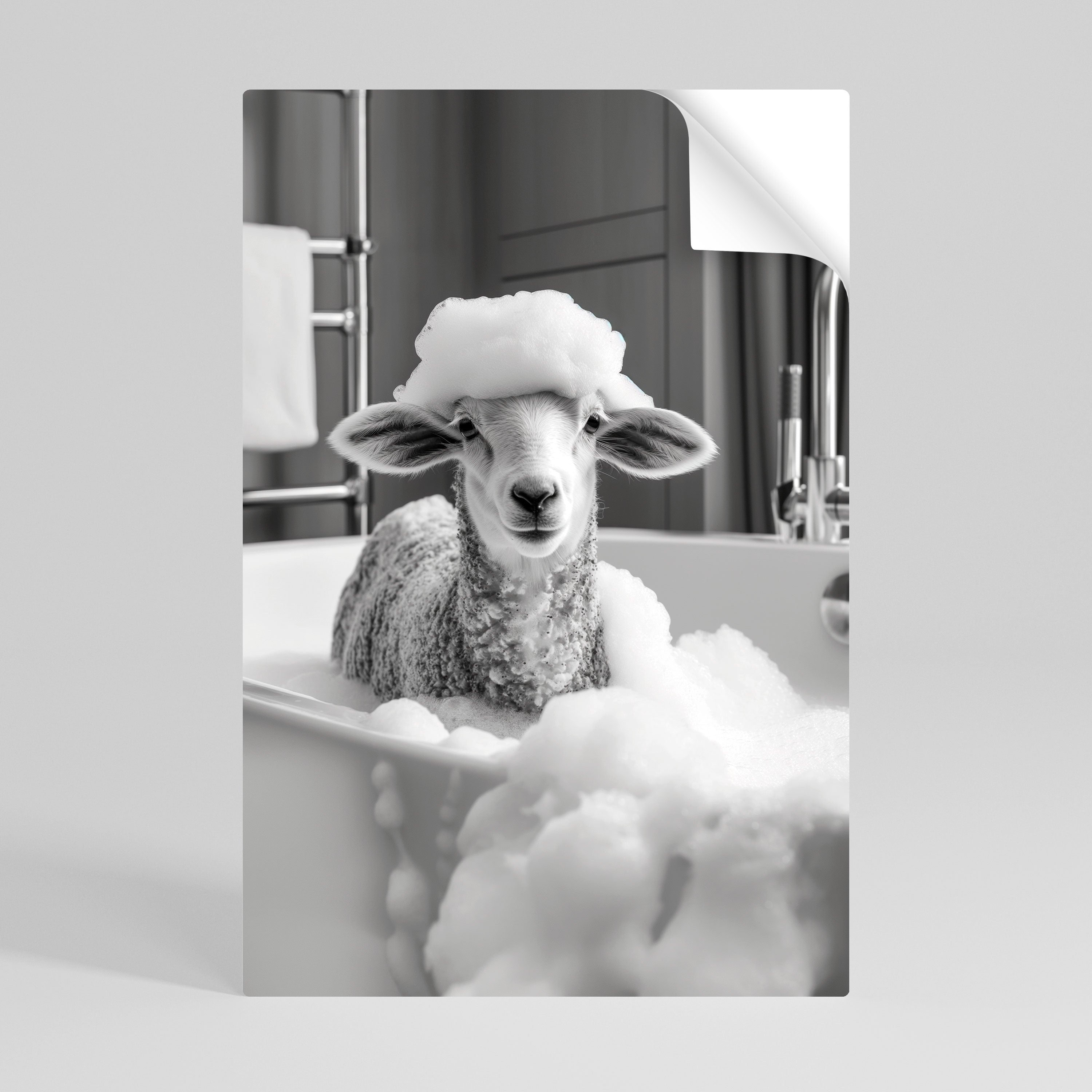 BUBBLE BATH BAA Peel and Stick Vertical Poster
