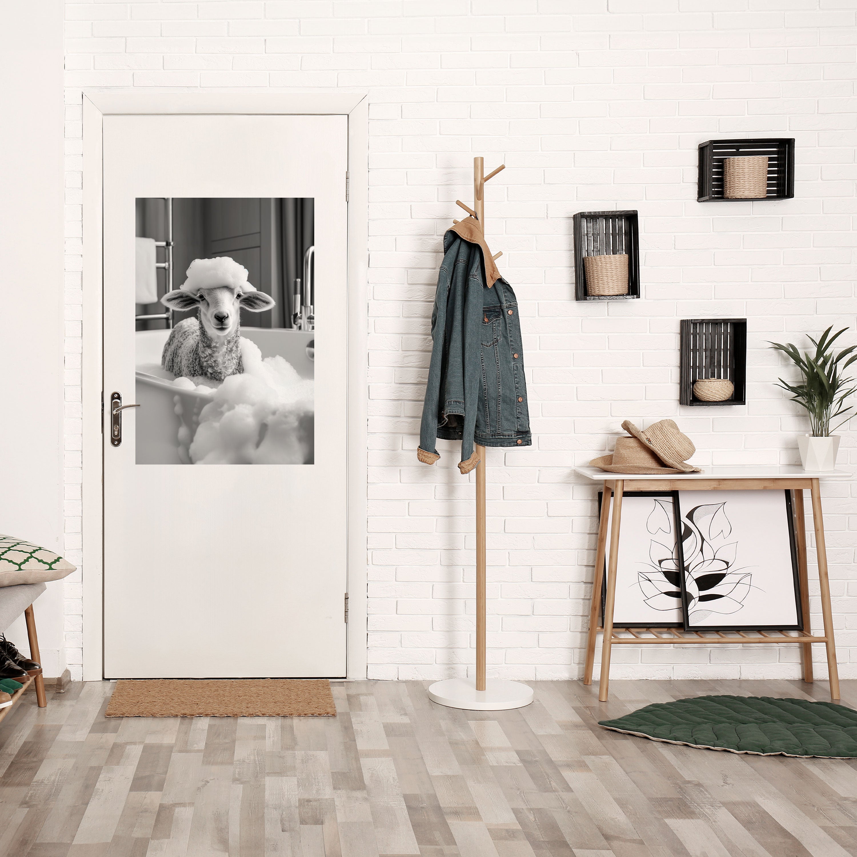 BUBBLE BATH BAA Peel and Stick Vertical Poster