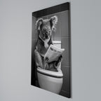 TOILET TIME TALES Cuadro en lienzo vertical