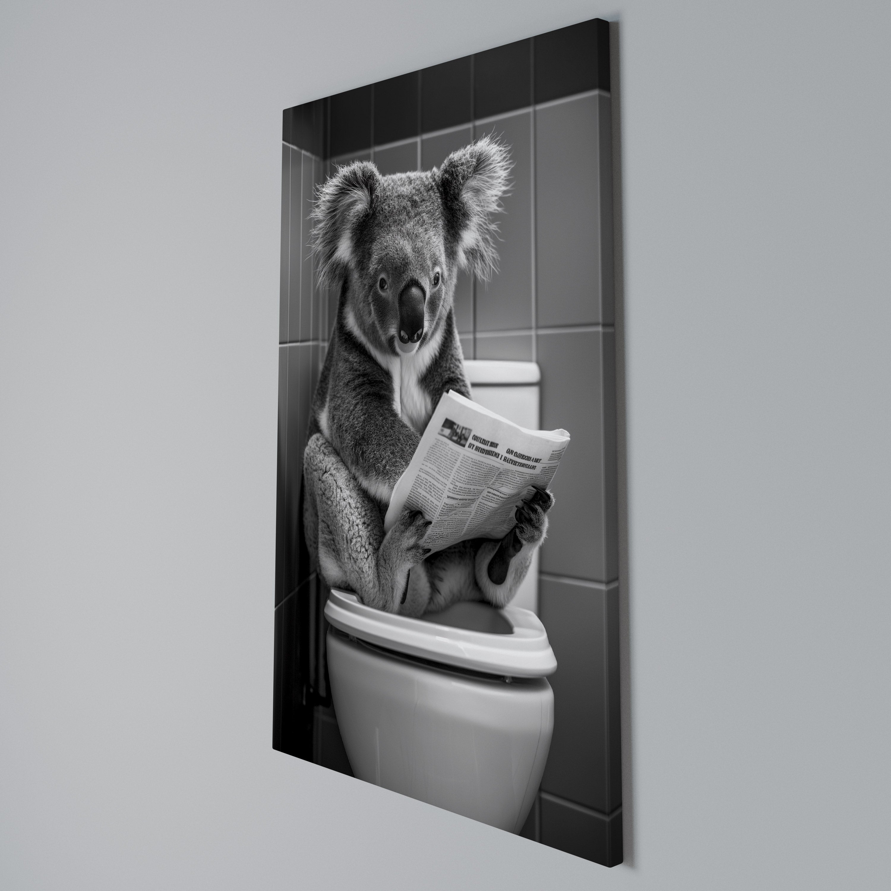TOILET TIME TALES Cuadro en lienzo vertical