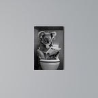 TOILET TIME TALES Cuadro en lienzo vertical