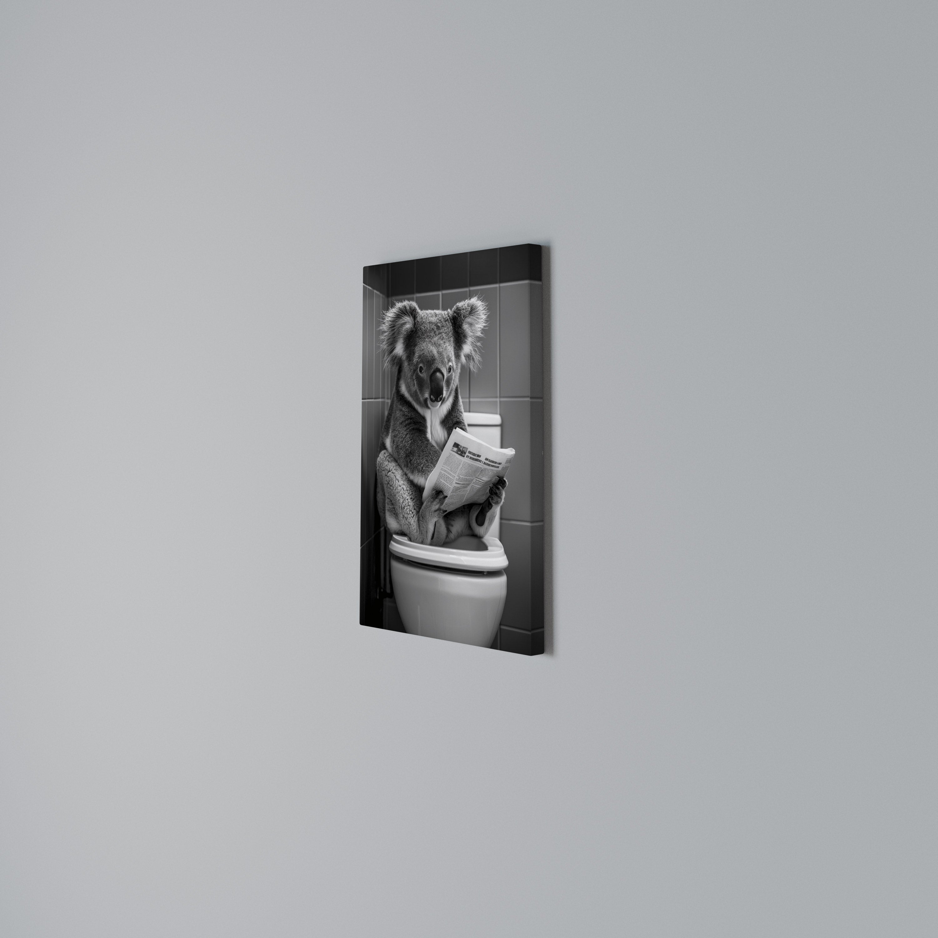 TOILET TIME TALES Cuadro en lienzo vertical