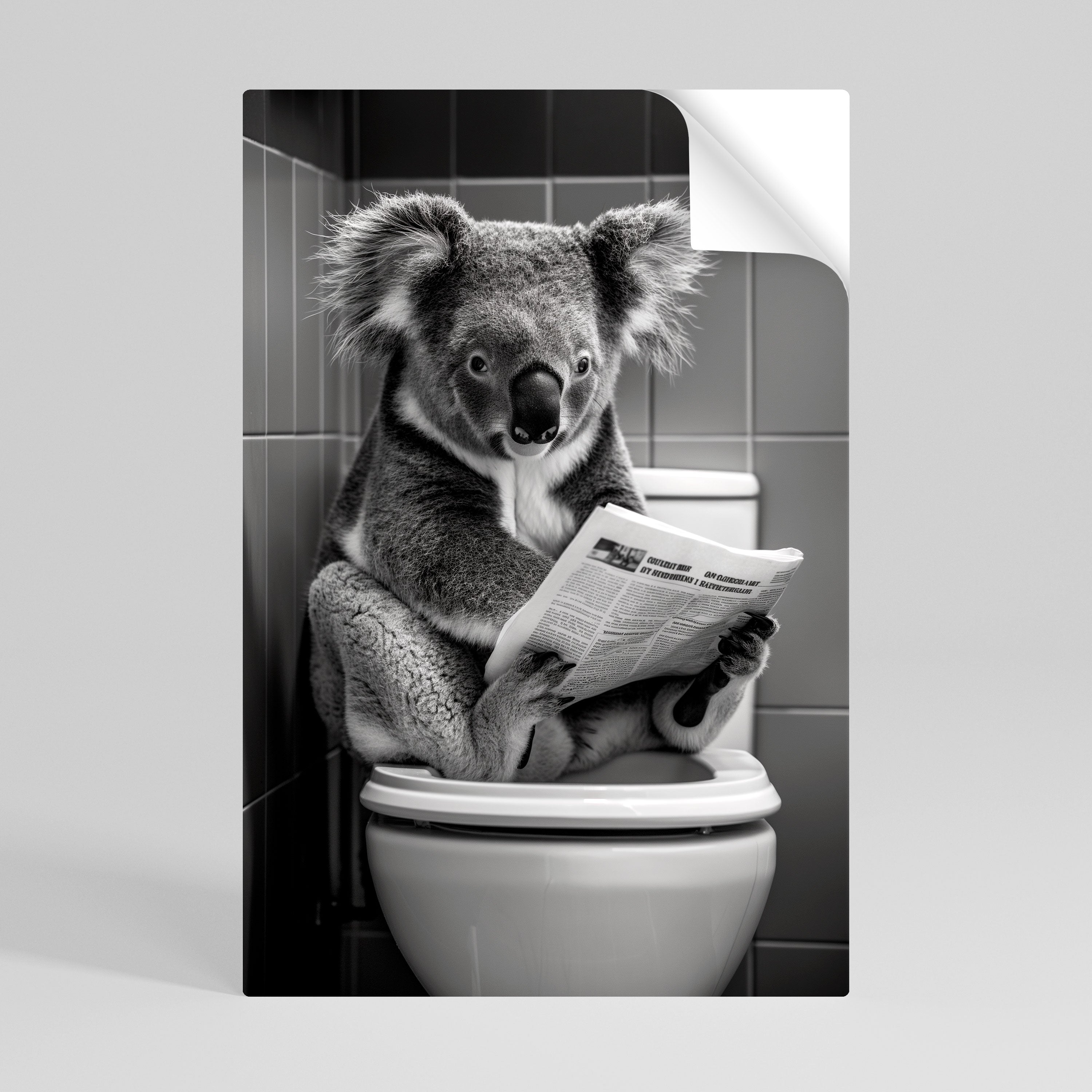 TOILET TIME TALES Peel and Stick Vertical Poster